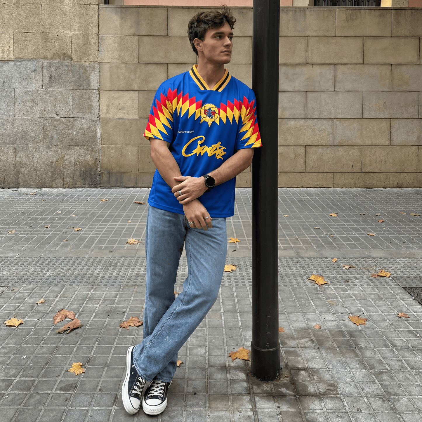 Corteiz RTW Guerrero Football Jersey (Azul)