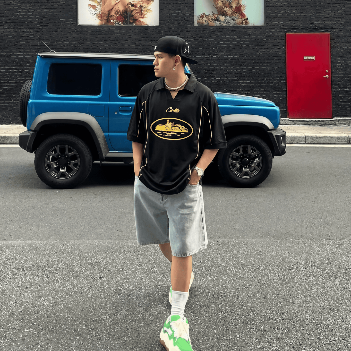 Corteiz Alcatraz Football Jersey (Dorado)