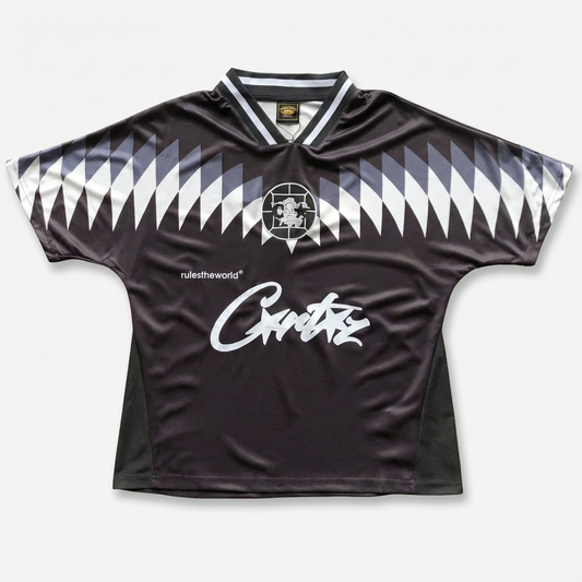Corteiz RTW Guerrero Football Jersey (Negro)